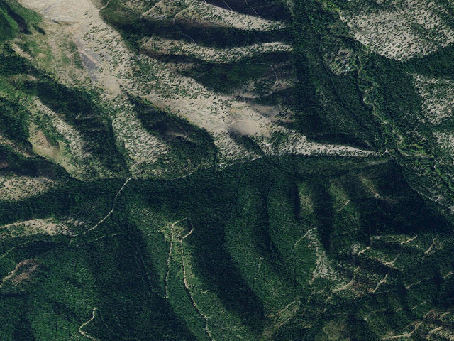 Aerial image of Surveyor Creek