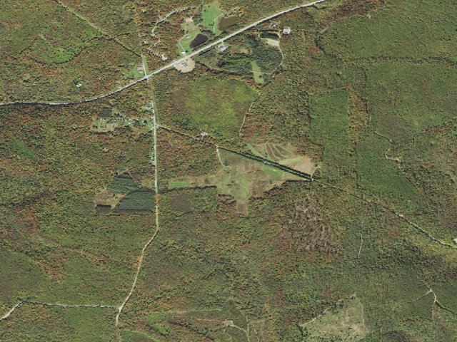 Aerial image of Susquehannock State Forest roadside campsite Leo's Landing 003