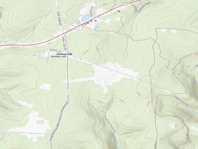 USGS topographic map of Susquehannock State Forest roadside campsite Leo's Landing 003