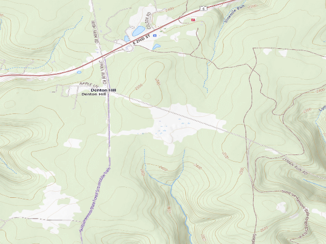 USGS topographic map of Susquehannock State Forest roadside campsite Leo's Landing 004