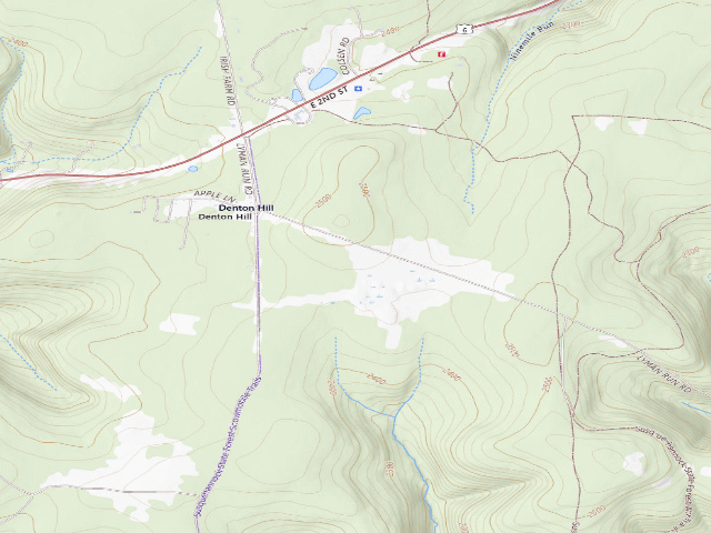 USGS topographic map of Susquehannock State Forest roadside campsite Leo's Landing 001