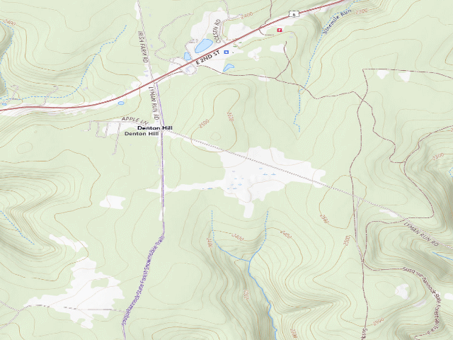 USGS topographic map of Susquehannock State Forest roadside campsite Leo's Landing 002