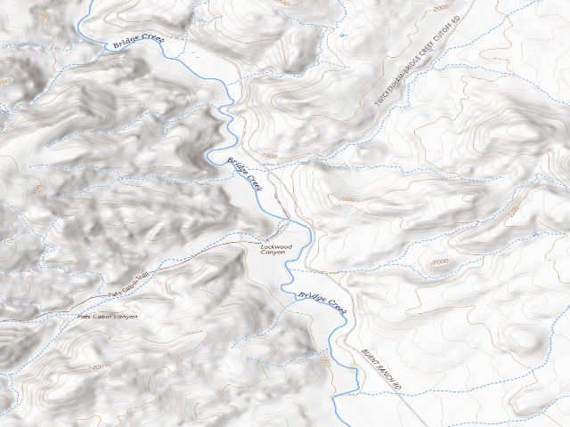USGS topographic map of Sutton Mountain And Pat'S Cabin Wilderness Study Areas