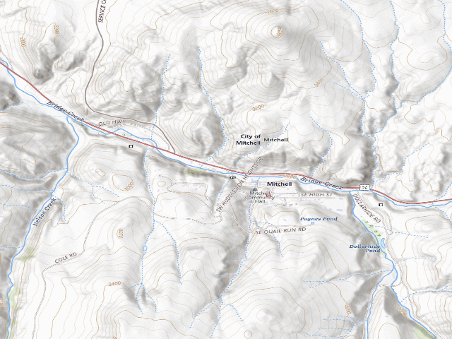 USGS topographic map of Sutton Mountain Back Country Byway