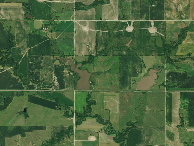 Aerial image of Swan Creek WMA