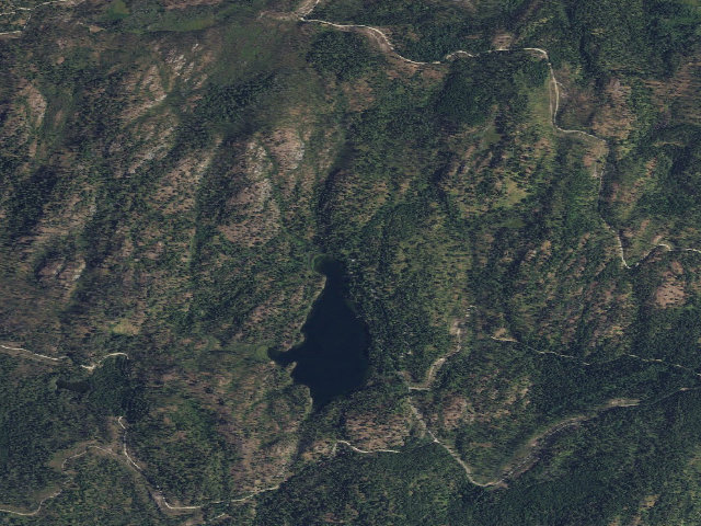 Aerial image of Swan Lake