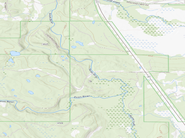 USGS topographic map of Swan River