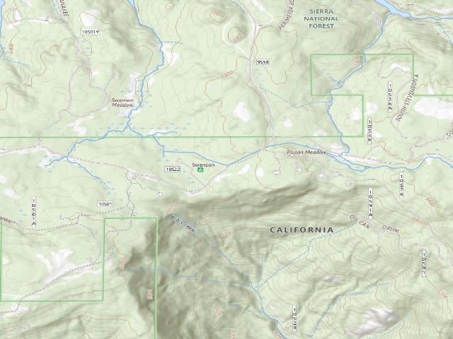USGS topographic map of Swanson