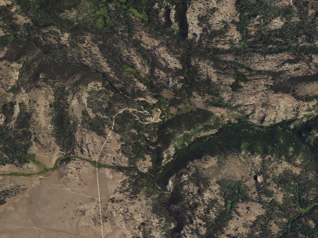 Aerial image of Sweetwater Guard Station Campground