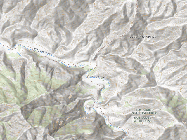 USGS topographic map of Sycamore Camp