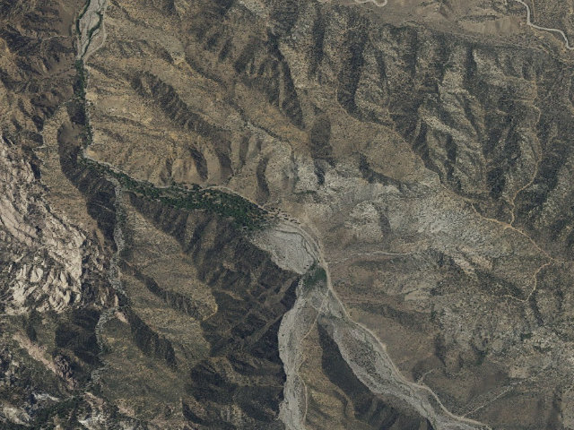 Aerial image of Sycamore Flat
