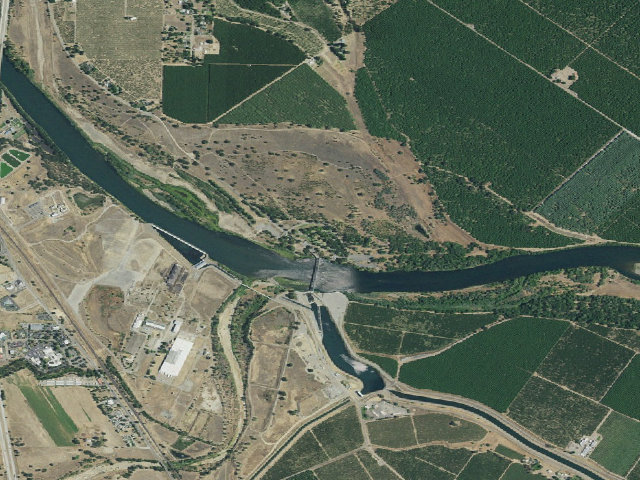 Aerial image of Sycamore Grove Campground