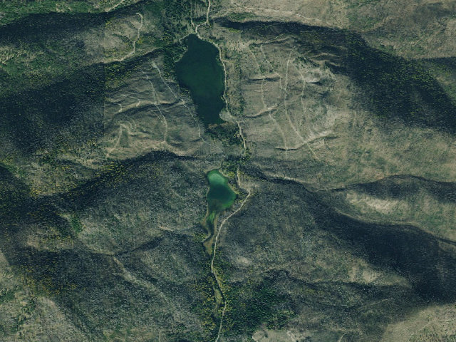 Aerial image of Sylvan Lake Campground