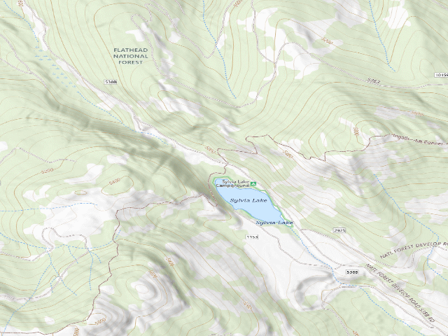 USGS topographic map of Sylvia-1