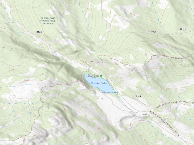 USGS topographic map of Sylvia-3
