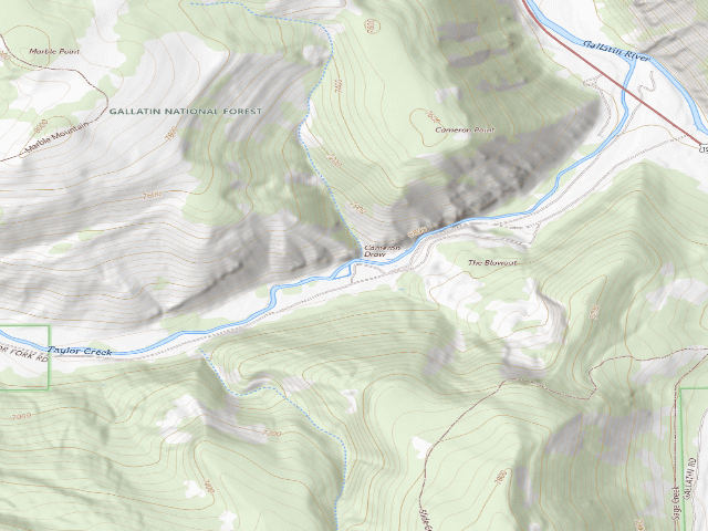 USGS topographic map of T.Fork2B