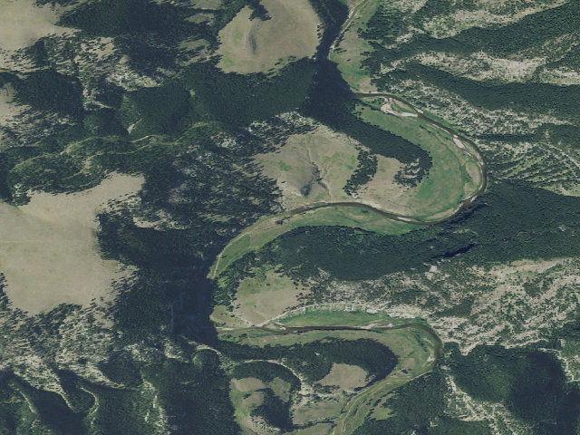 Aerial image of Table Rock Boat Camps