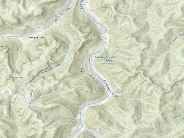 USGS topographic map of Table Rock Camping Area