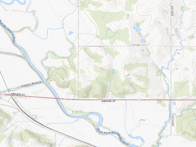USGS topographic map of Table Rock WMA