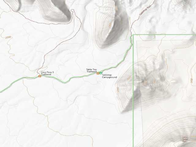 USGS topographic map of Table Top Trail