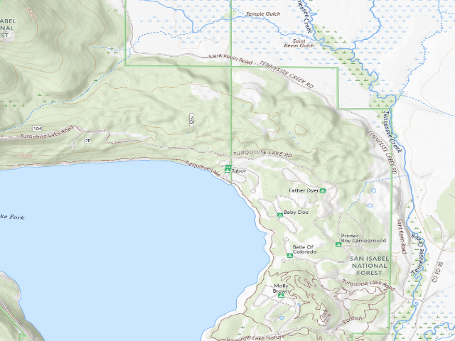 USGS topographic map of Tabor