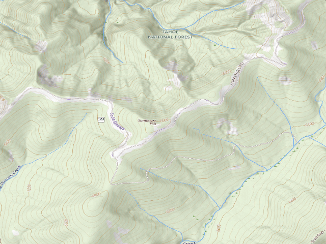 USGS topographic map of Tadpole / Sun Flower Hill Area