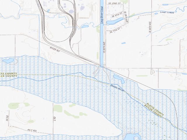 USGS topographic map of Tailrace Park