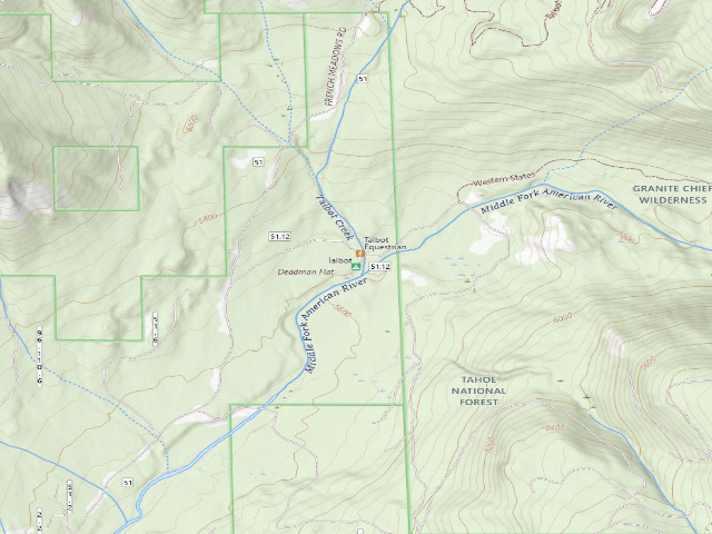 USGS topographic map of Talbot