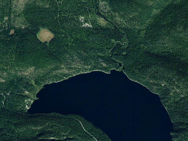 Aerial image of Tally Lake North Beach Site 6