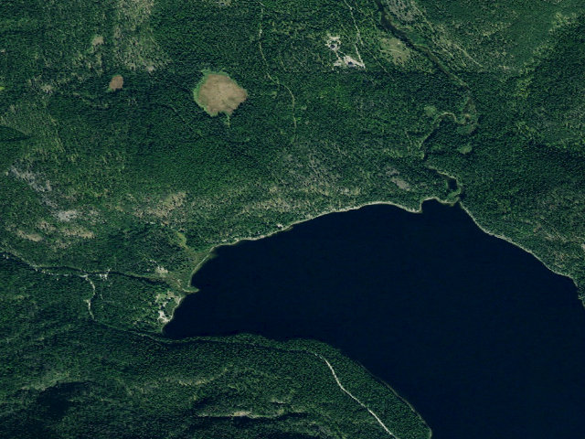Aerial image of Tally Lake North Beach Site 8