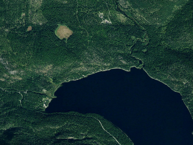 Aerial image of Tally Lake North Beach Site 9
