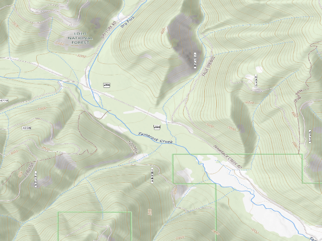 USGS topographic map of Tamarack 001C