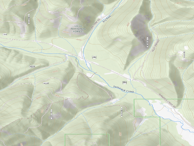 USGS topographic map of Tamarack 002C