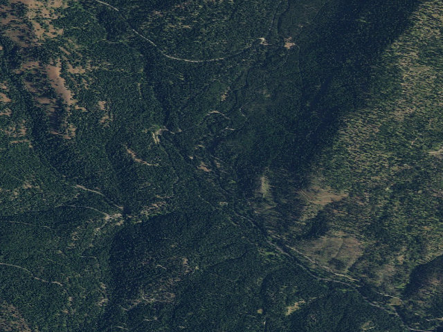 Aerial image of Tamarack Campground