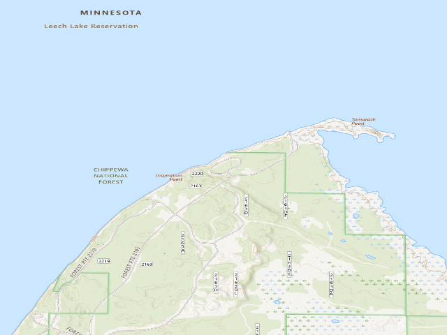 USGS topographic map of Tamarack Point