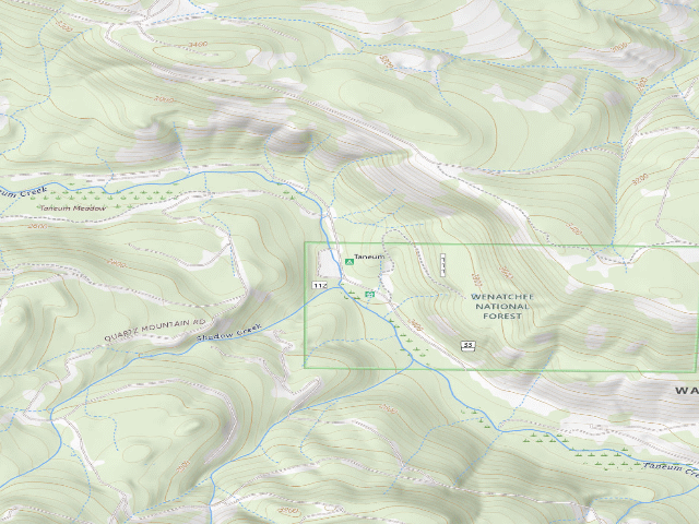 USGS topographic map of Taneum