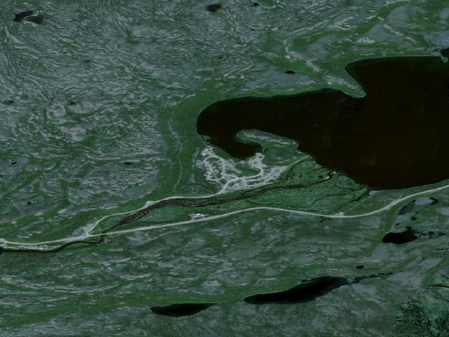 Aerial image of Tangle Lakes Campground (Denali Highway MP 21.5)