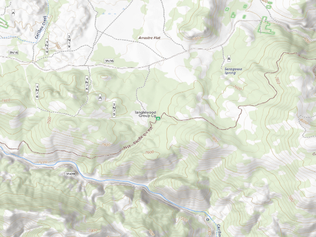 USGS topographic map of Tanglewood Group Cg