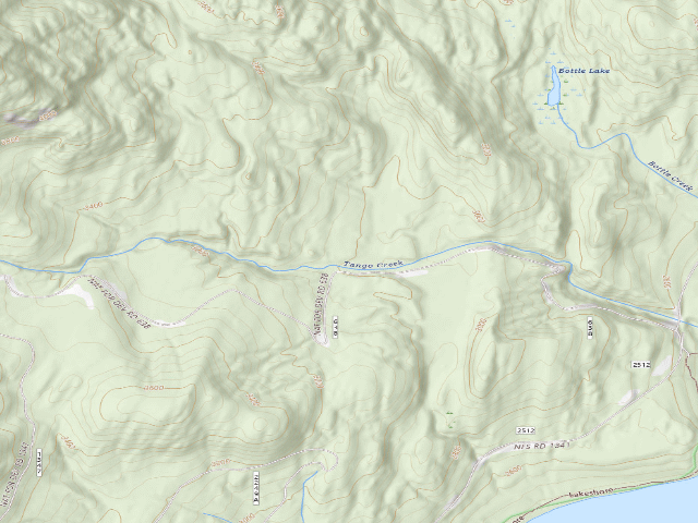 USGS topographic map of Tango-005