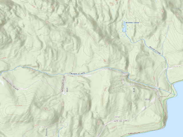 USGS topographic map of Tango-006