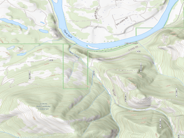 USGS topographic map of Tank Creek