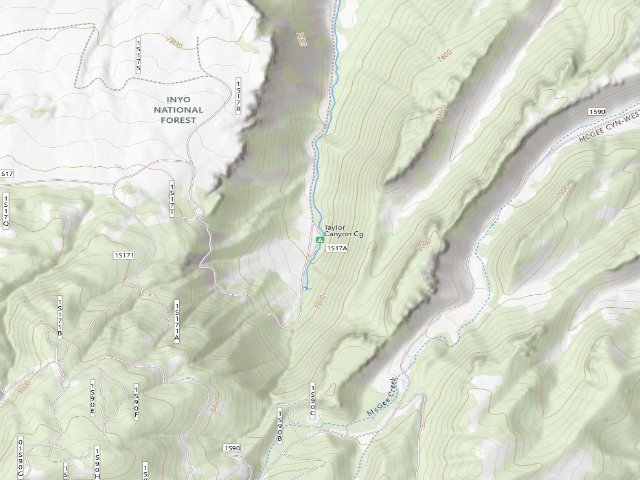 USGS topographic map of Taylor Canyon Cg