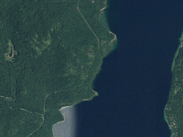 Aerial image of Teacher Bay