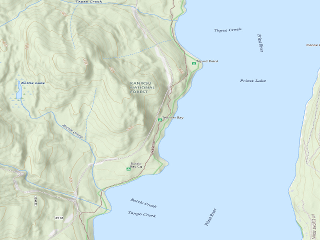 USGS topographic map of Teacher Bay