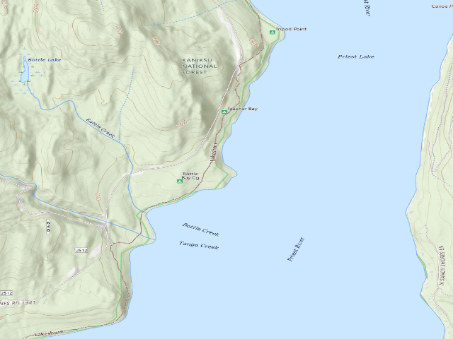 USGS topographic map of Teachers Bay-002