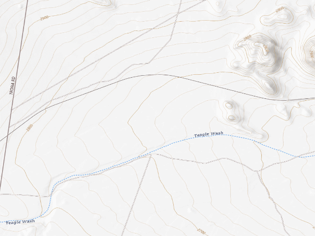 USGS topographic map of Teagle Wash OHV Staging Area
