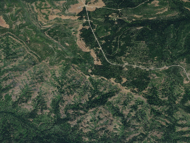Aerial image of Teal Campground