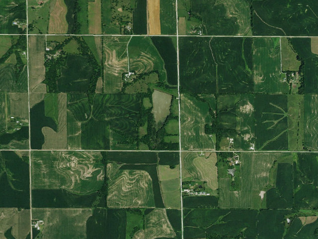 Aerial image of Teal WMA