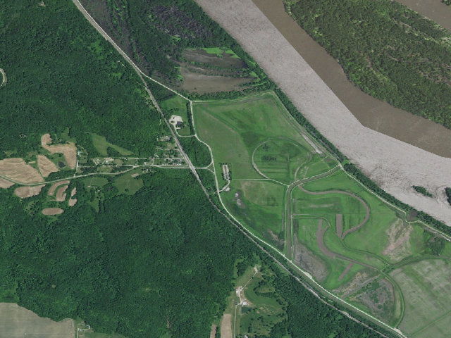 Aerial image of Ted Shanks Conservation Area