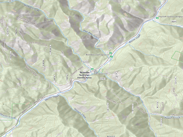 USGS topographic map of Ten Mile